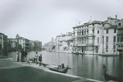 View of the Grand Canal by Italian Photographer